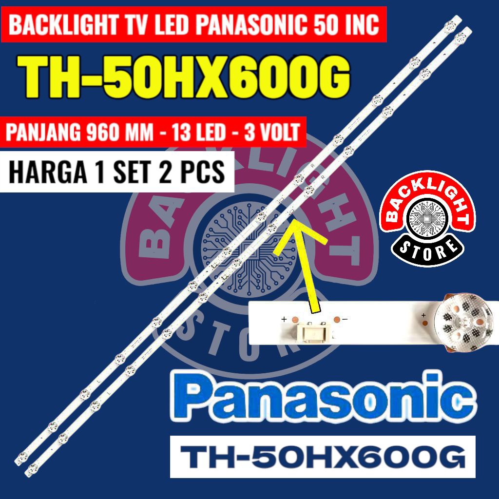 Backlight TV LED PANASONIC 50 inc TH-50HX600G TH 50HX600G TH50HX600G