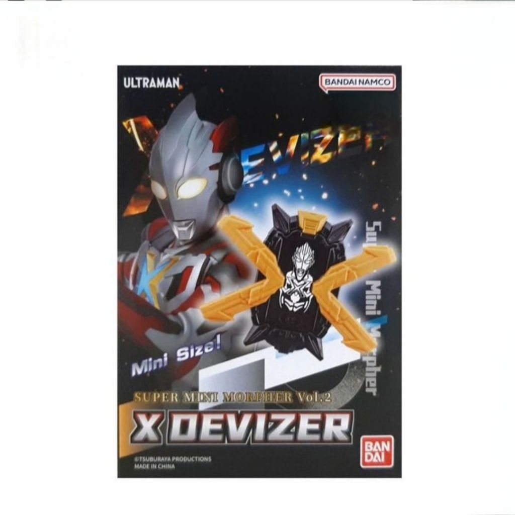 ULTRAMAN SUPER MINI MORPHER VOL.2 X DEVIZER MINI SIZE ULTRAMAN MAINAN KOLEKSI ORIGINAL BANDAI NAMCO