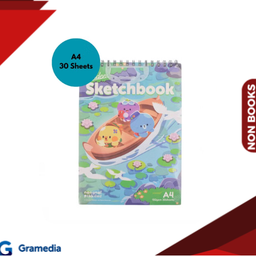 Gramedia Medan - Estudee Sketchbook A4 150Gsm 30Sht Portrait Nongnoi Pikkumi