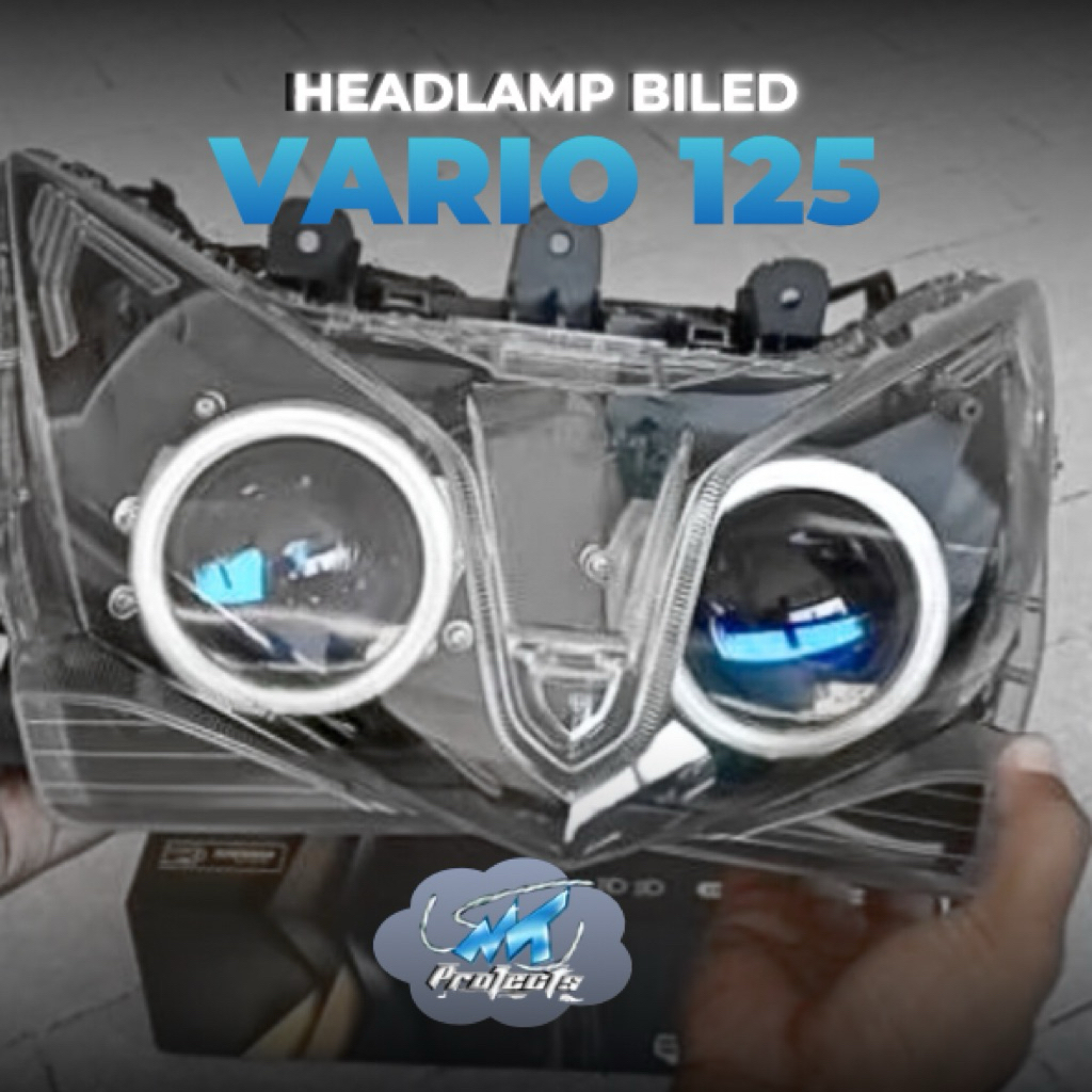 Paket headlamp vario 125 isi Projie biled