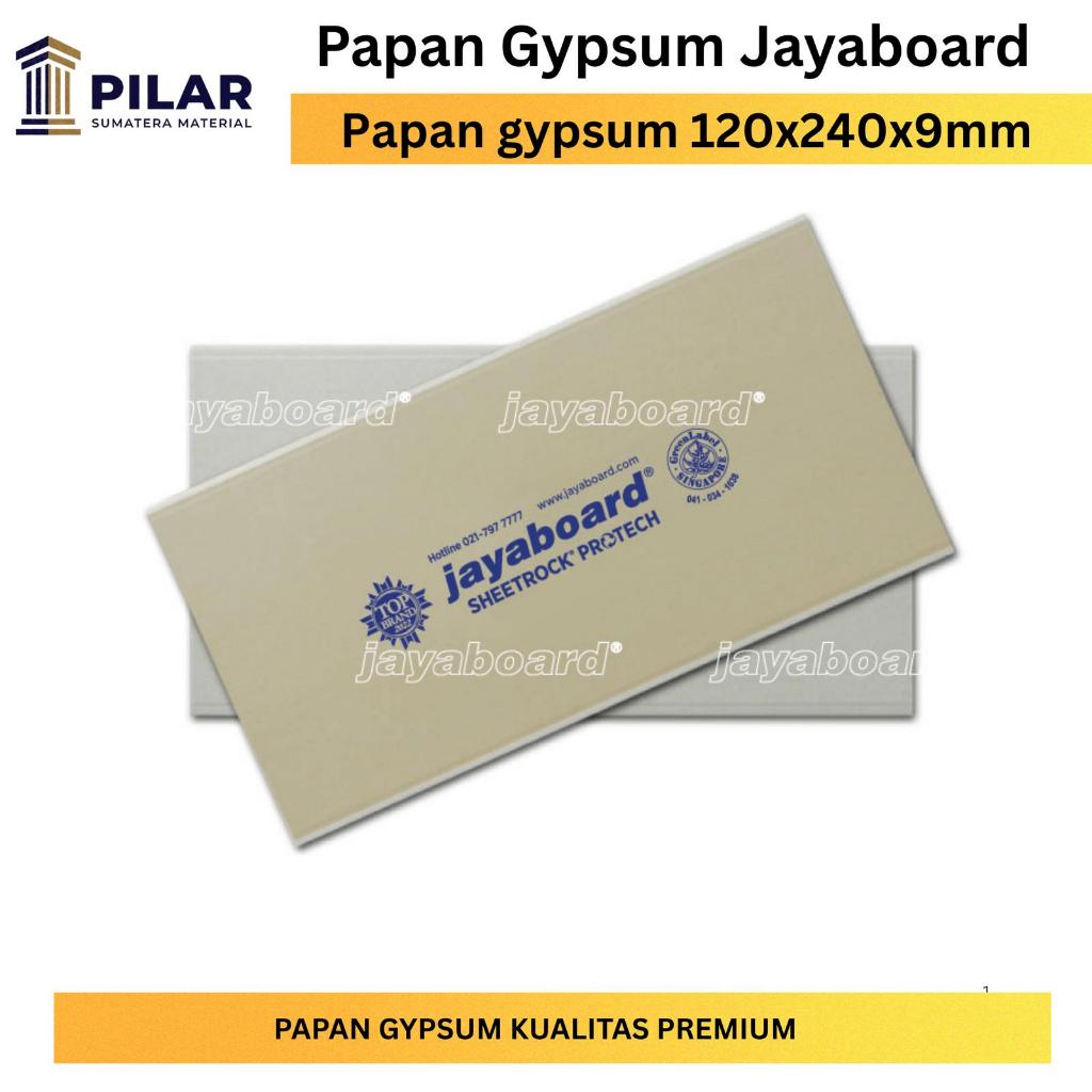 GIPSUM JAYA BOARD 9mm - Gypsum Jayaboard 9mm/lembar - Papan Gypsum Jayaboard 9mm