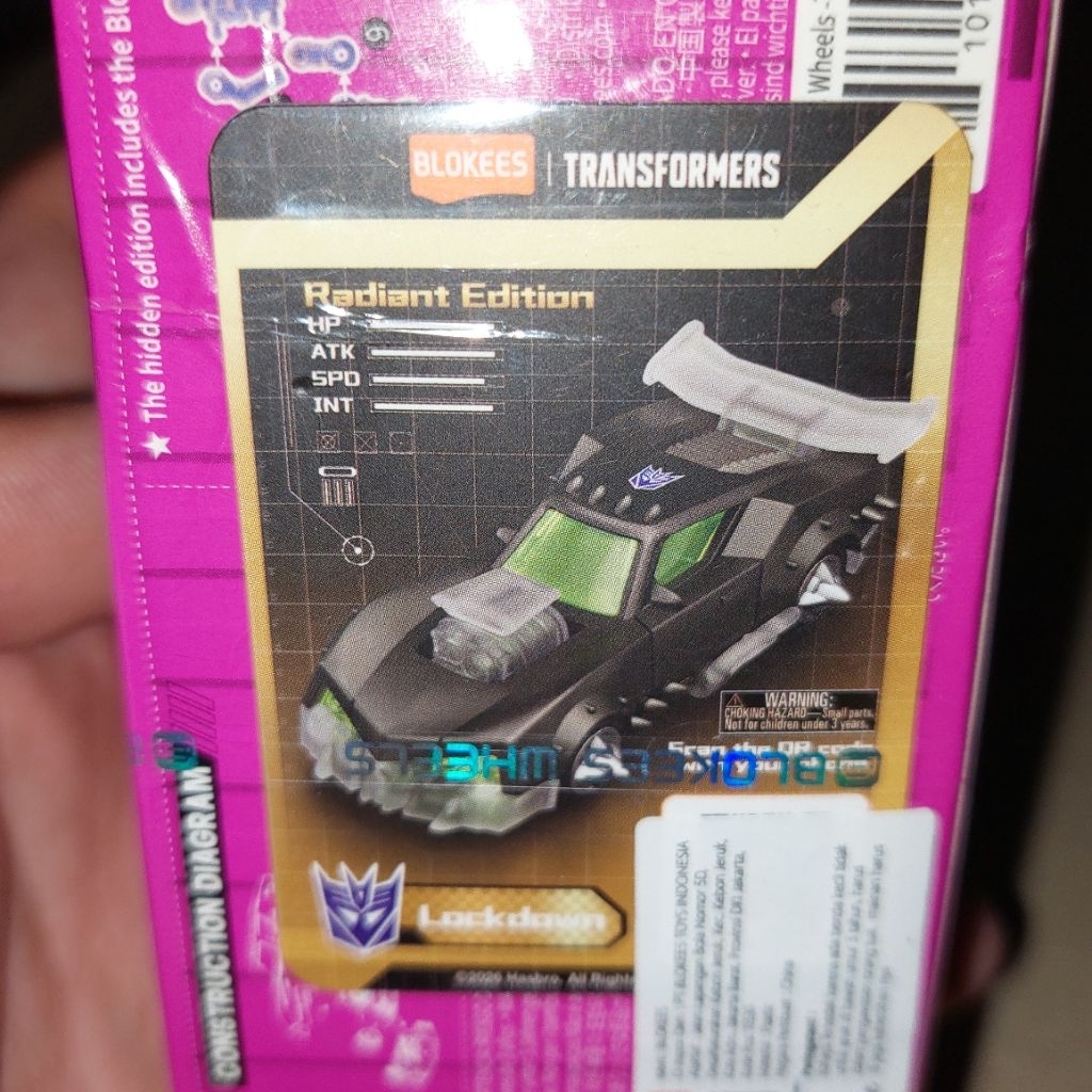 "RADIANT LOCKDOWN/ LOCKDOWN RADIANT" Blokees Wheels Transformers C03 (OFC)