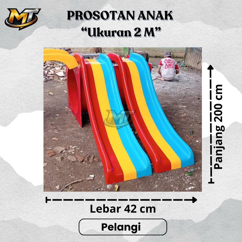Perosotan Pelangi 2 Meter Prosotan Fiber Prosotan Anak Prosotan Indoor Prosotan Taman Kanak Kanak Pr