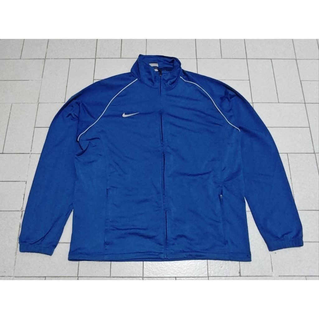 Jaket Sport Running Tracksuit Nike Made in Indonesia Biru