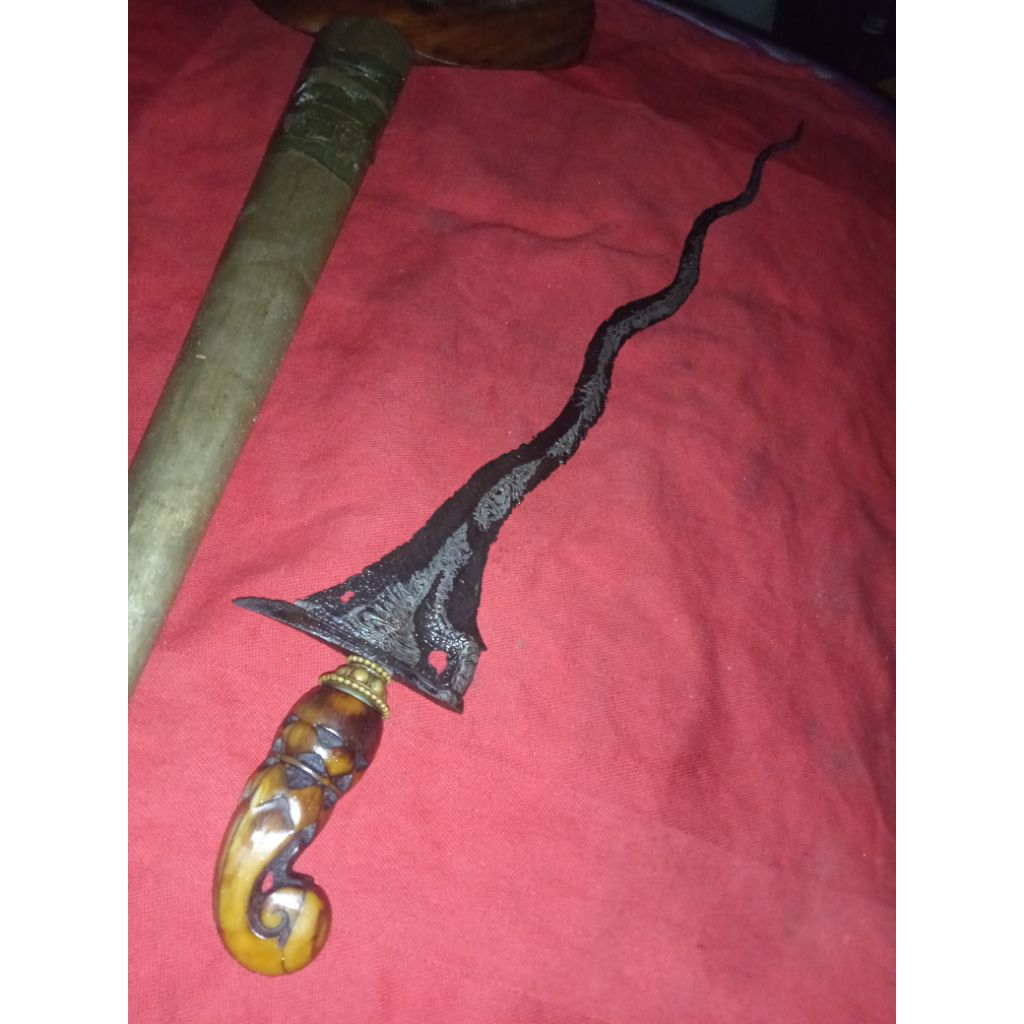 keris Kidang Milar pamor Ron Genderu NogoRanhsang dede Ge9e Majapahit