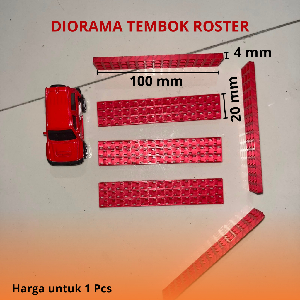 Aksesories Diorama Tembok Roster - Diorama Hotwheels