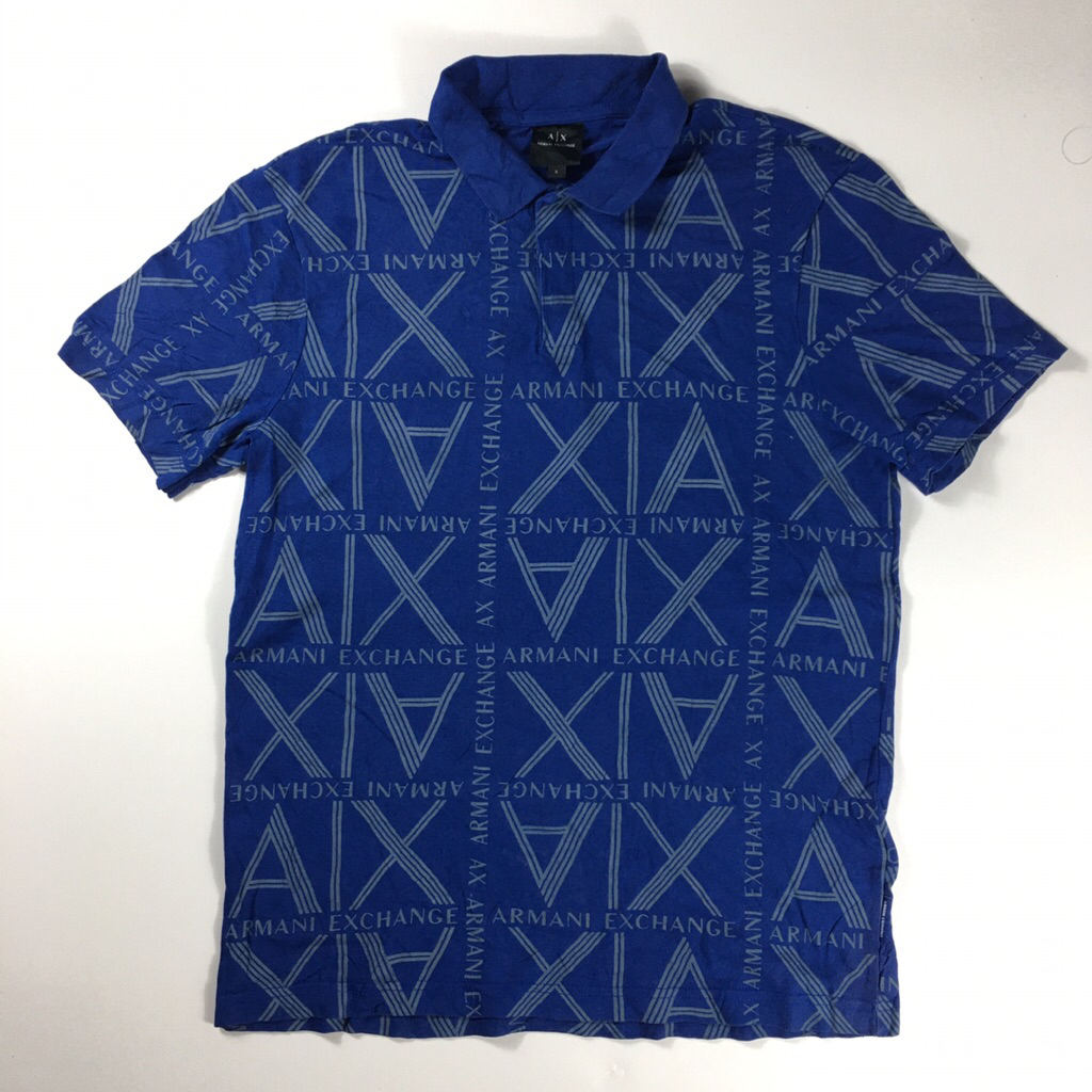 Kaos kerah lengan pendek AX