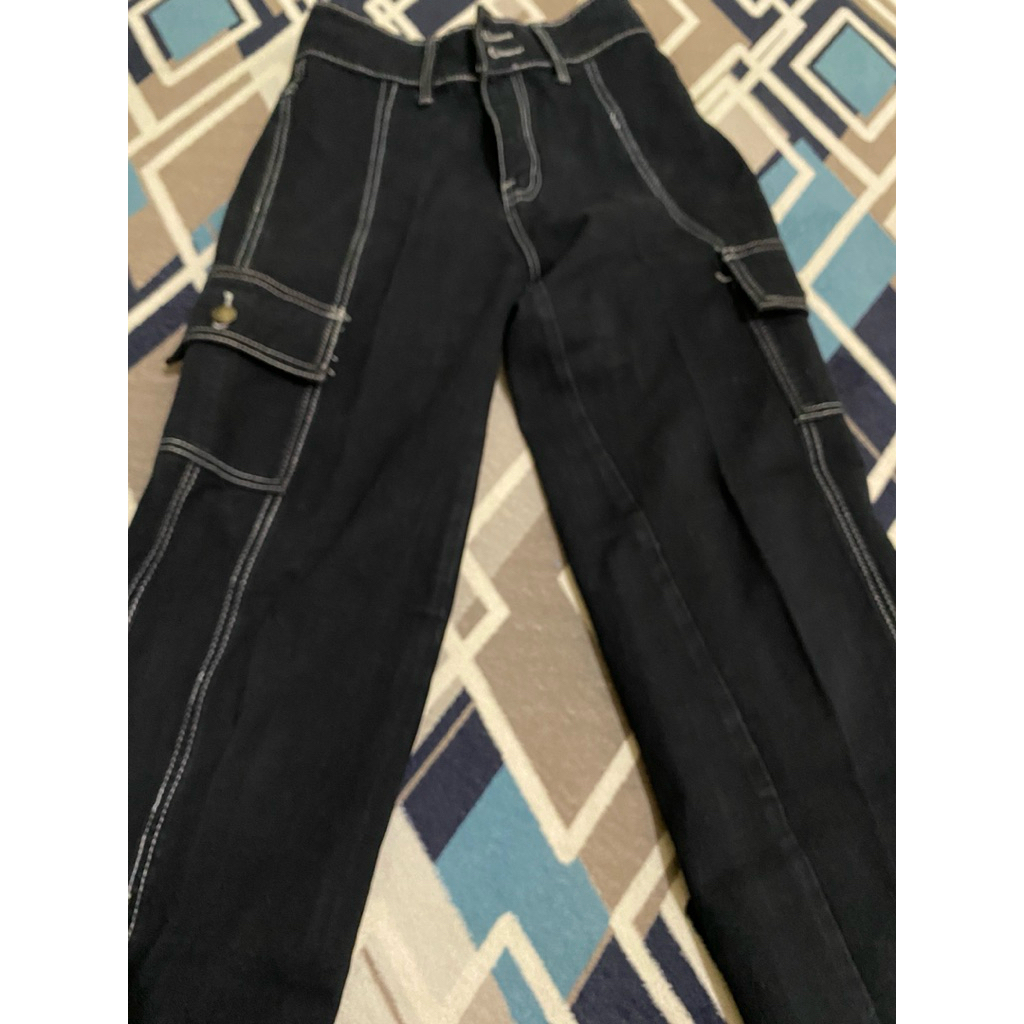 celana jeans cargo brand jnso