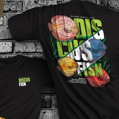 KAOS IKAN DISCUS/IKAN DISKUS/IKAN HIAS