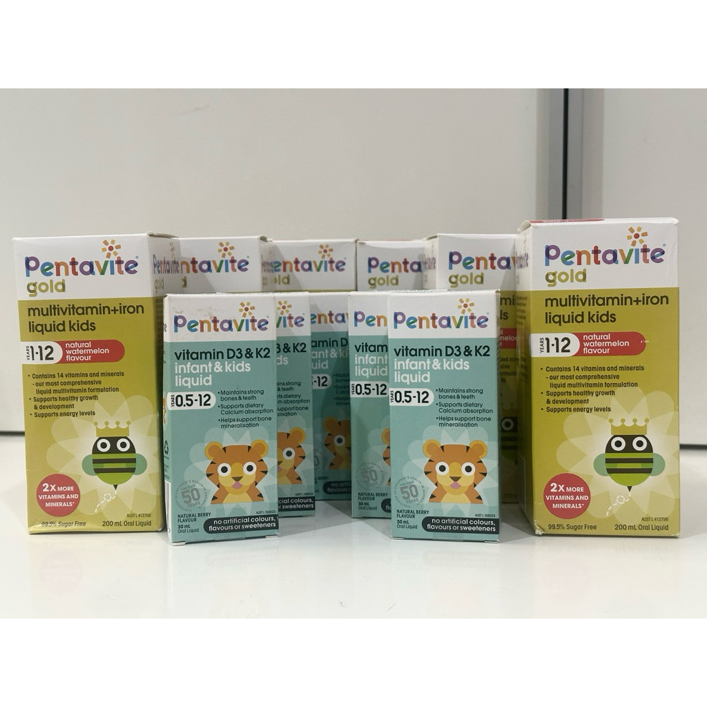 Pentavite Gold Multivitamin Anak / Pentavite D3K2 Vitamin Toddler Original Australia