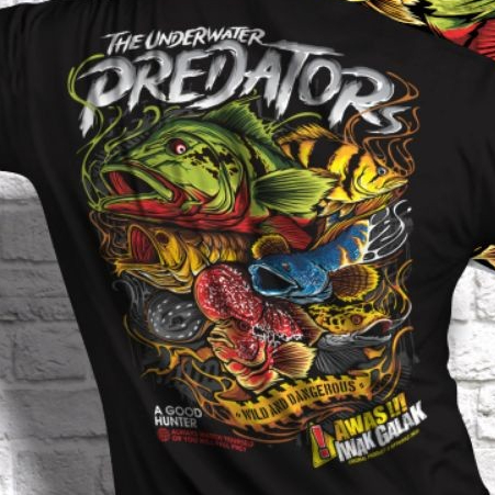 KAOS IKAN CHANNA/KAOS SNAKEHEAD/KAOS IKAN PREDATOR