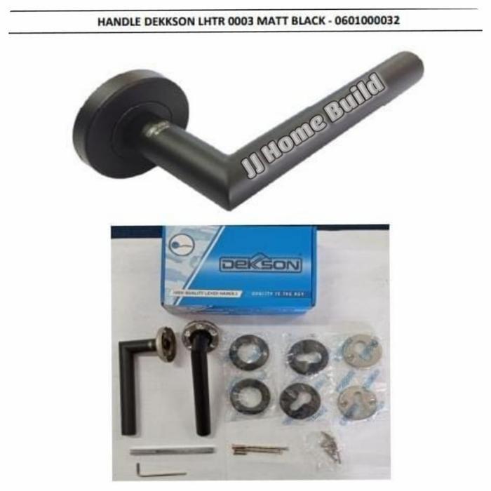 Handle Pintu Roses DEKSON LHTR 0003 Matt Black/Hitam / Gagang Pintu