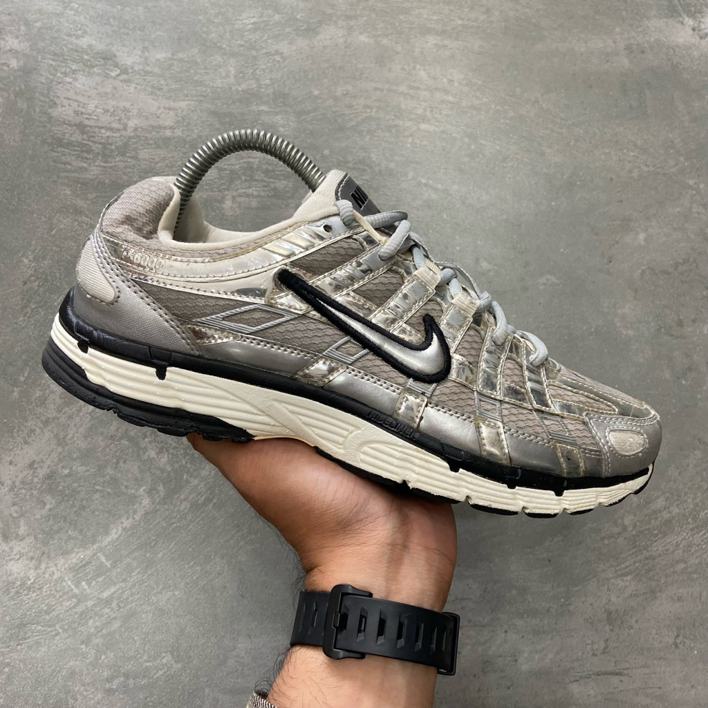 [Size 40.5] Rare Nike P-6000 ‘Metallic Silver’ (CN0149-001) Second Original Kondisi Mulus No Minus. 