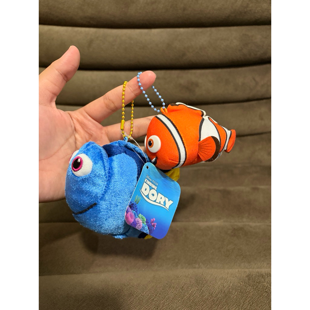 Gantungan kunci/tas boneka ikan Dory Nemo original