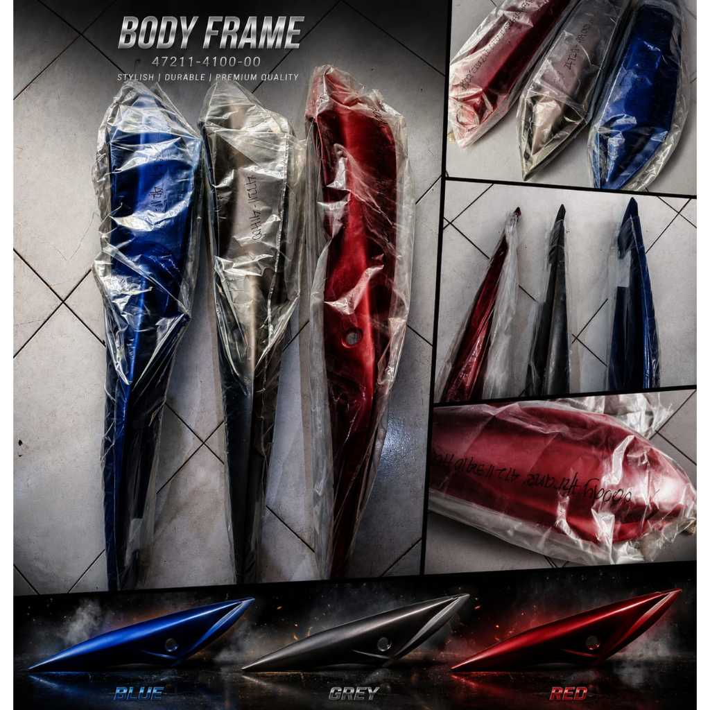 Cover Frame Left Hand (LH) atau Bodi Samping Kiri (Tutup Samping Kiri) untuk sepeda motor Suzuki Sky