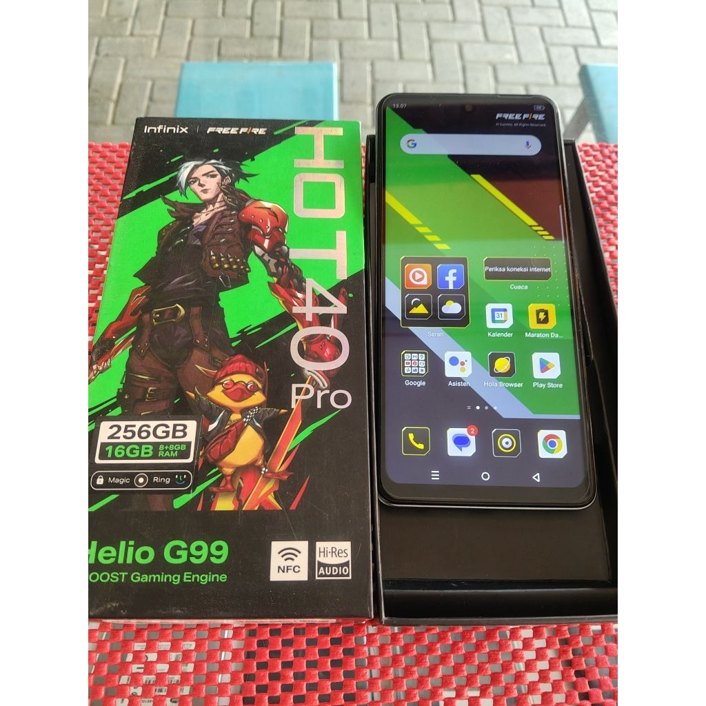INFINIX HOT 40 PRO 8+8/256 EX RESMI INFINIK MULUS NO MINUS