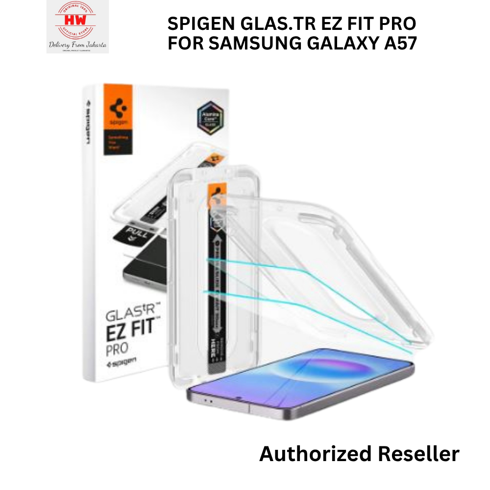 SPIGEN Tempered Glass for Samsung A57 5G GlastR Ez Fit Pro Easy Install Tray Clear Screen Protector 