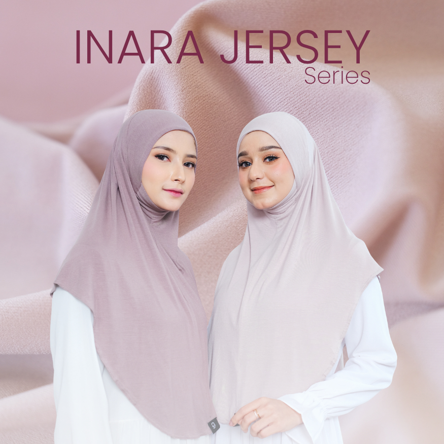 Irnanda Hijab - Bergo Instant Terbaru | Jersey Diamond | INARA Series | Nude