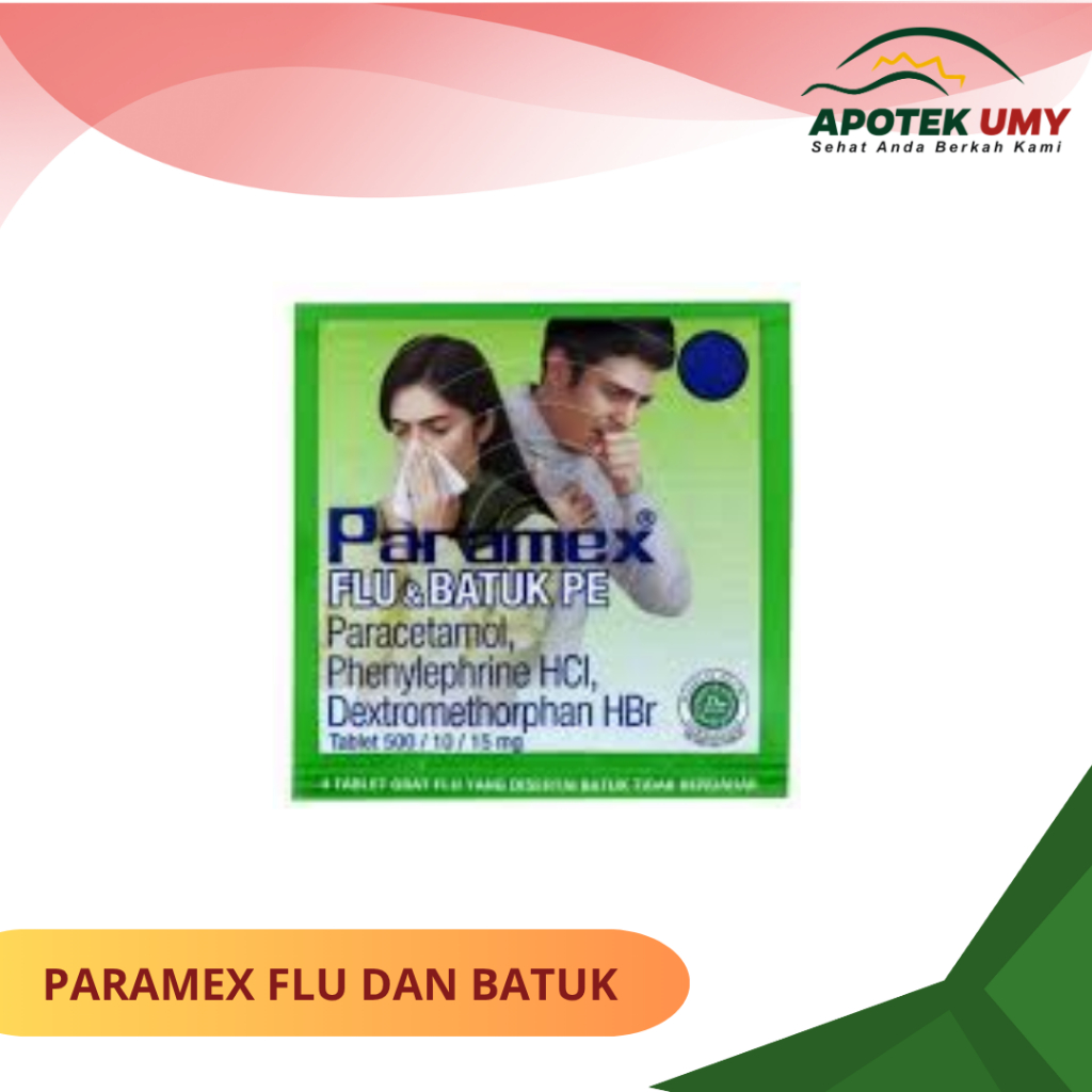 PARAMEX FLU DAN BATUK ISI 4 TABLET