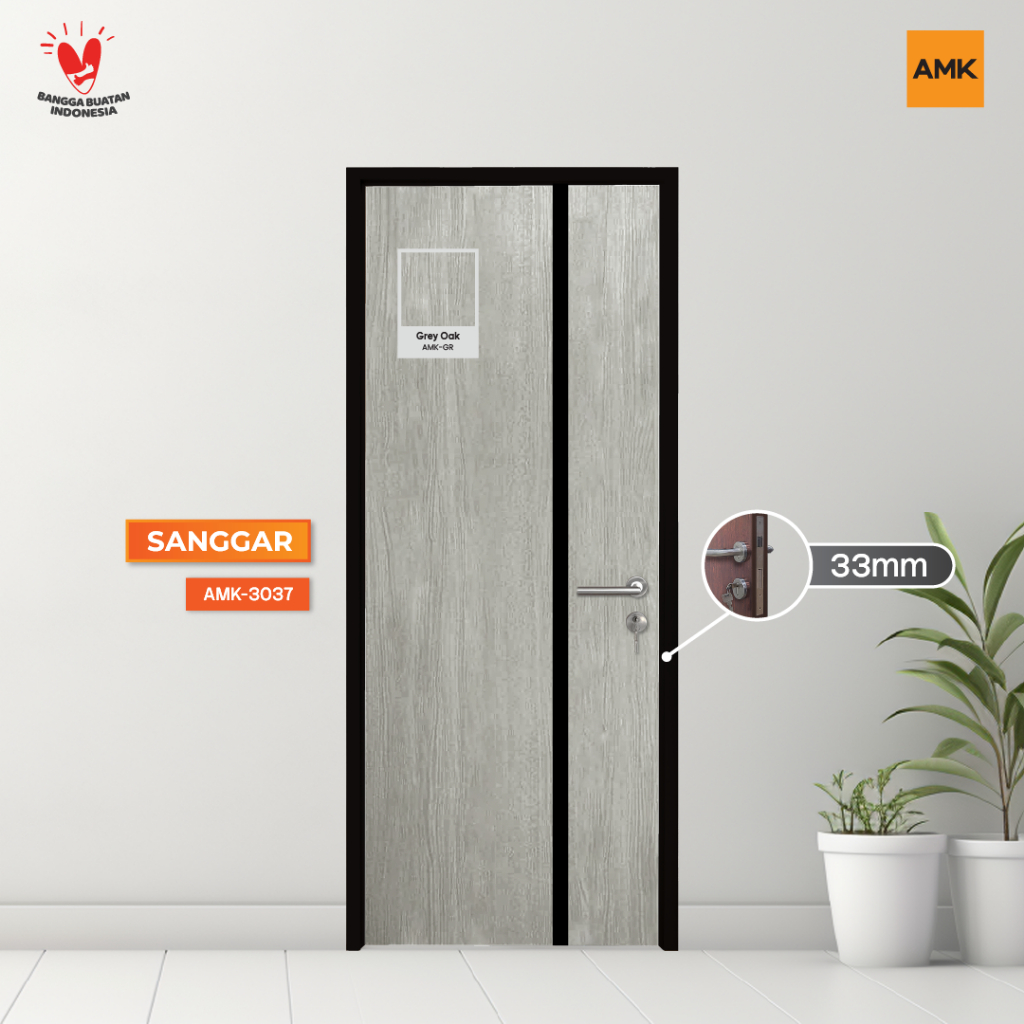 Sanggar 33 Grey Oak, Panel garis vertikal