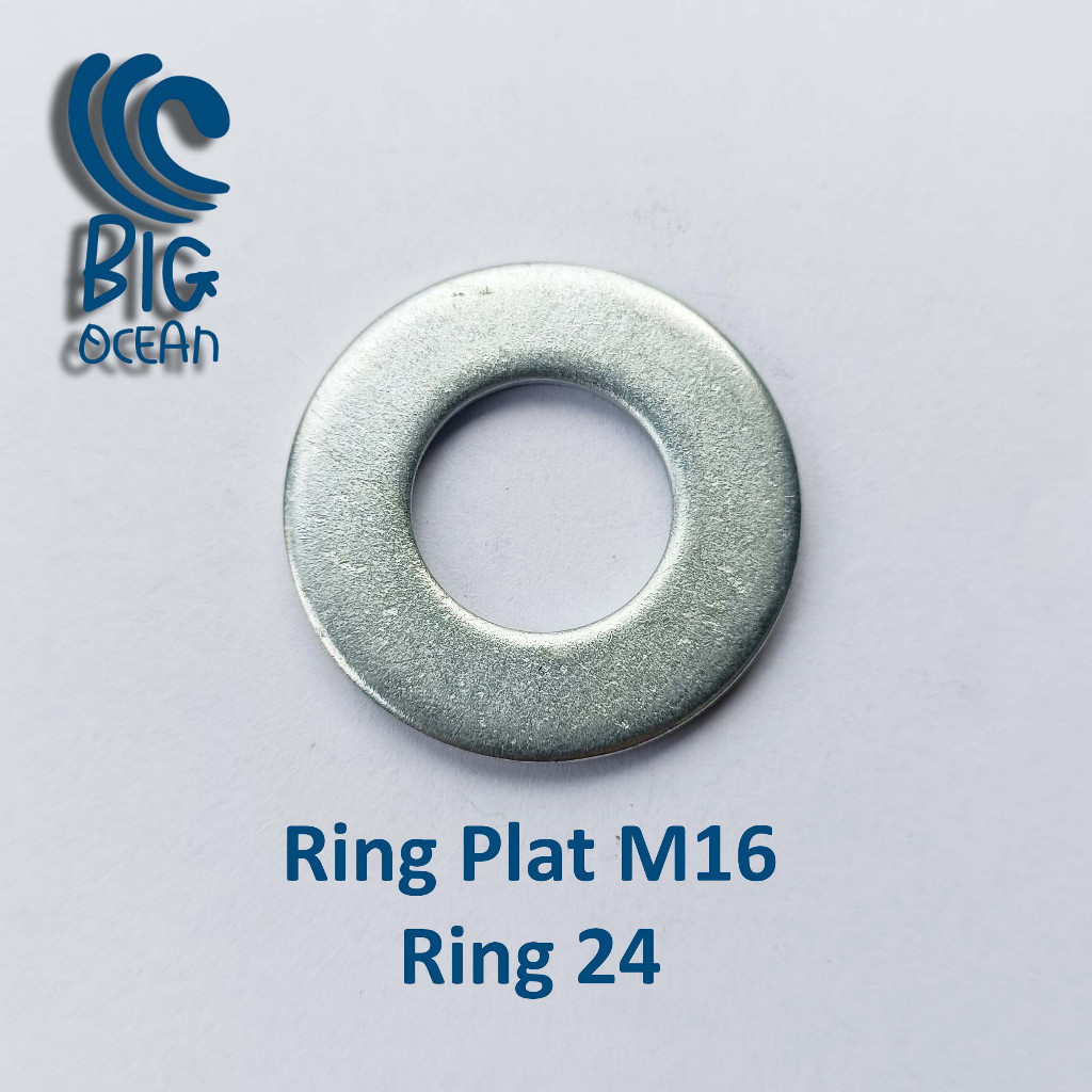 ring 16 / ring plat M16 /washer plat M16 /pw 16mm/ ring galvanis