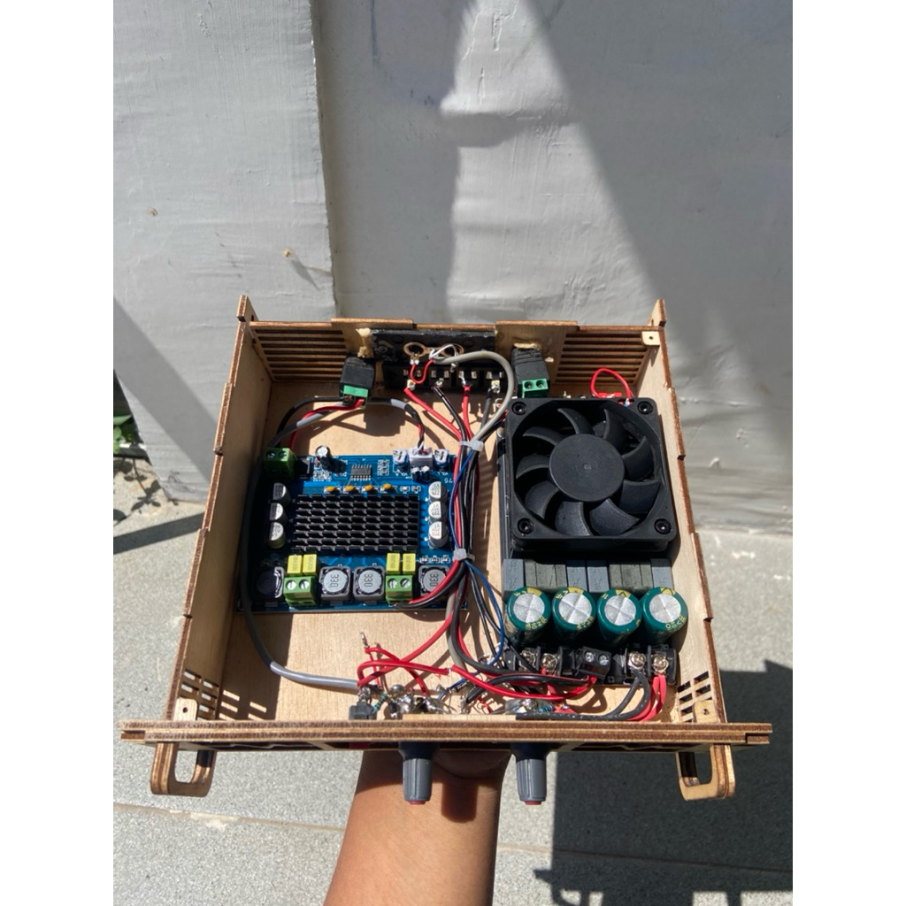 power amplifier sound rumahan/miniatur 600+120 watt class D