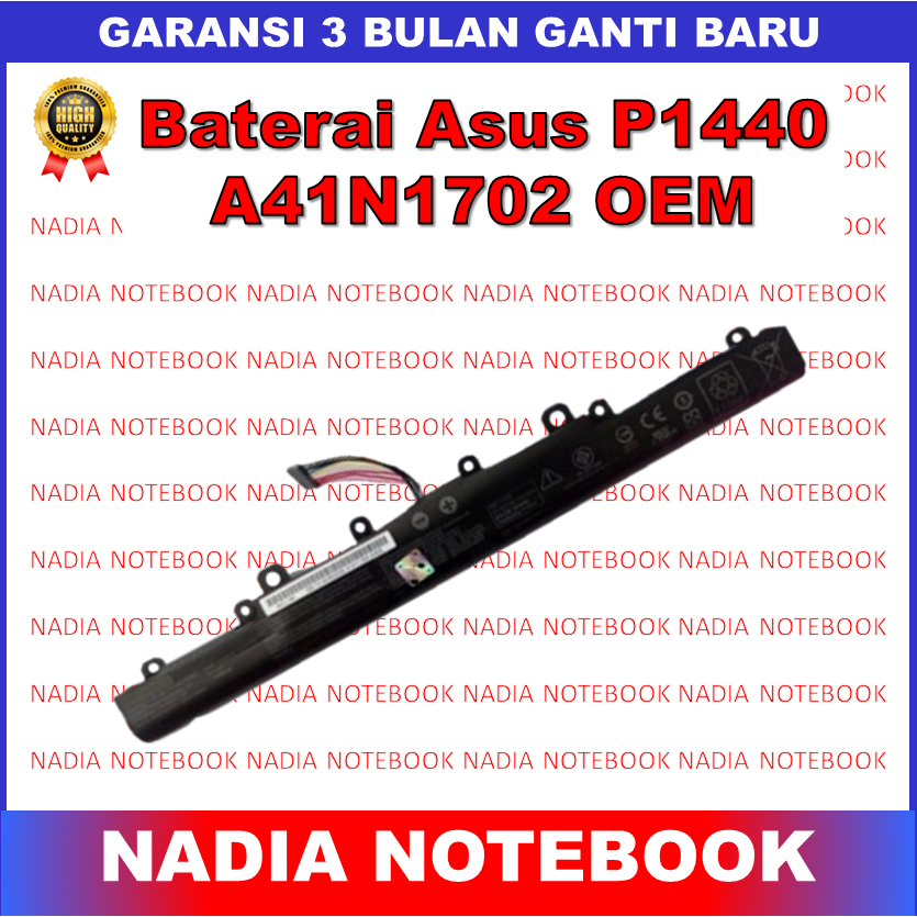 Baterai Asus Pro P1440 P1440F P1440FA P1440UA PX434 A41N1702 A41IJ5H