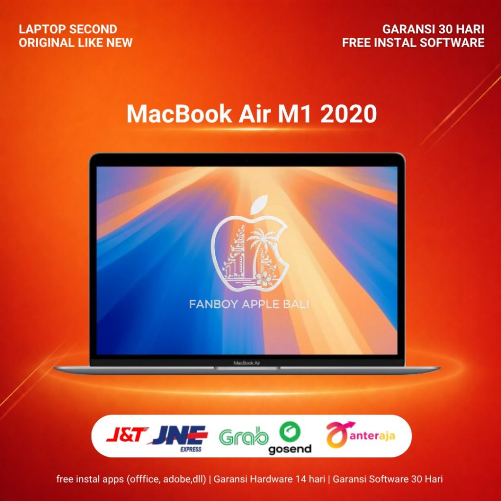 Macbook Air M1 2020 13 Inch Ram 8GB SSD 256GB Second Berkualitas