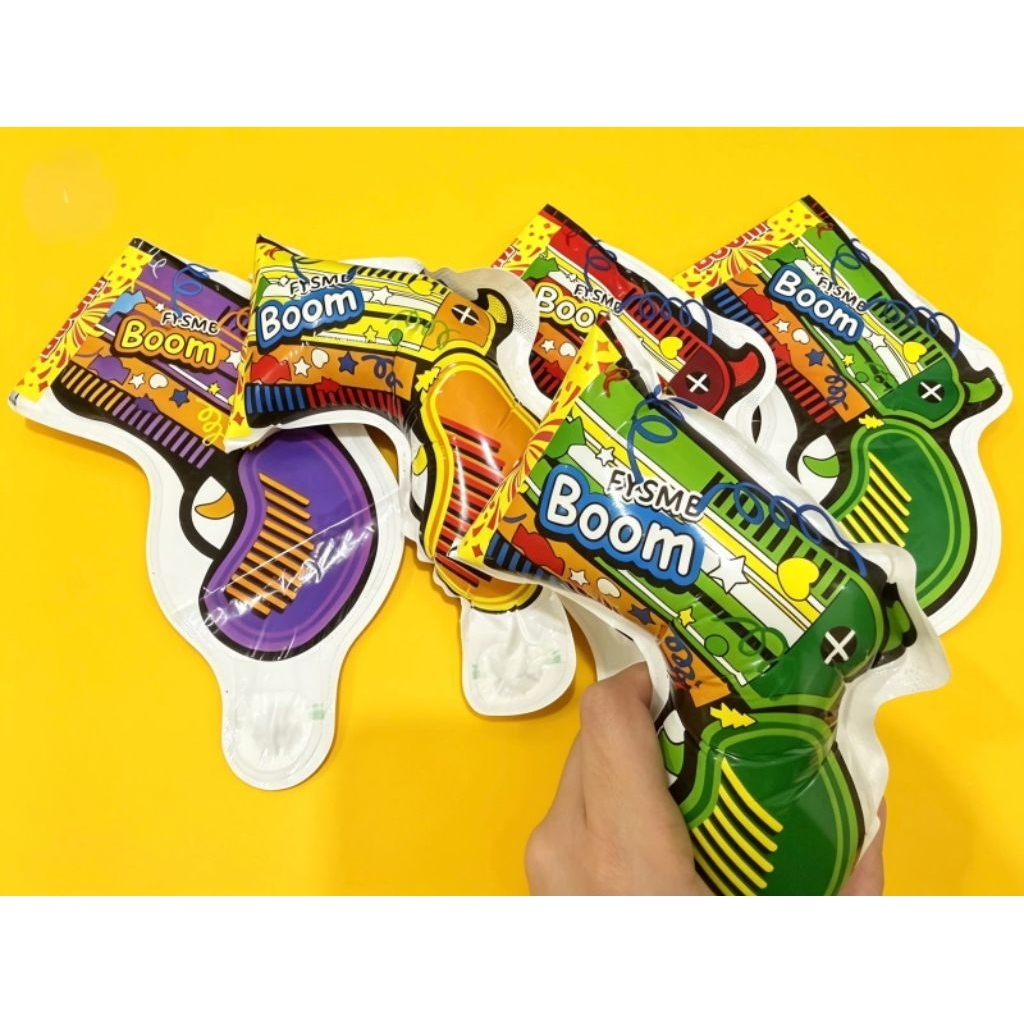 {PK} Balon Pistol Confetti Dekorasi Pesta Ulang Tahun / Pistol Confetti / Party Popper Gun Confetti 