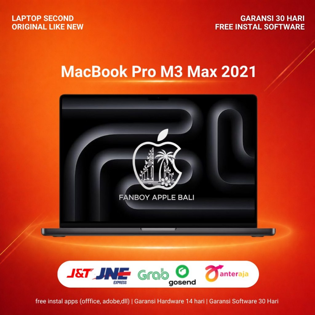 Macbook Pro M3 Max 2021 16 Inch Ram 36GB SSD 1TB Second Berkualitas