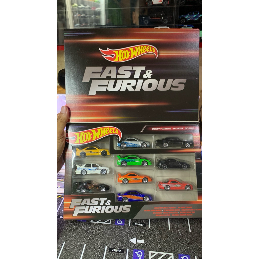 HOTWHEELS FAST FURIOUS SET 10 PCS