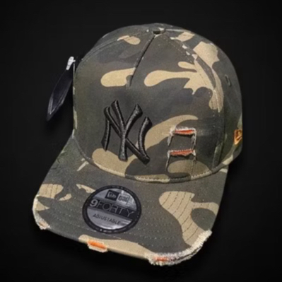 TOPI BASEBALL MLB PRIA WANITA NY SOBEK MODEL ORIGINAL CAMO CAPS / TOPI NY DENIM DAMAGE / TOPI PRIA W