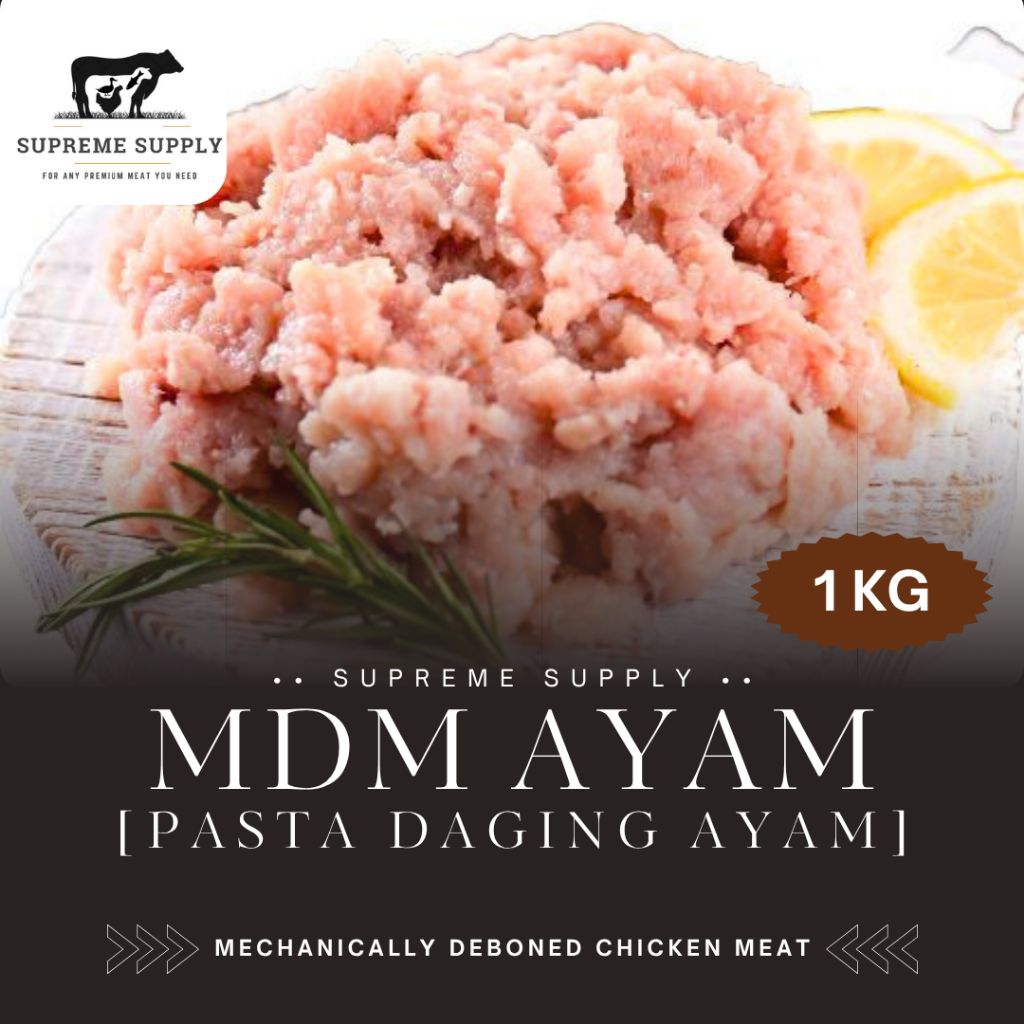 PREMIUM Daging Giling MDM Pasta Ayam 1 kg | Bahan Bakso Sosis Dimsum dsb | Fresh Halal Organic Mecha