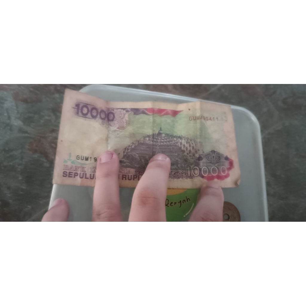 uang lama , 10 ribuan tahun 1992