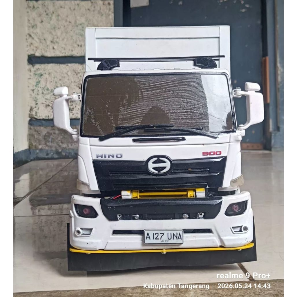 Miniatur Truk Hino 500 RC + Remote Dumborc | Bisa Jalan & Sound Telolet | Miniatur Truk Kayu Jumbo