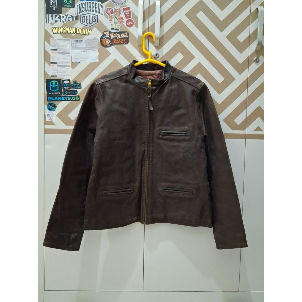 Cafe Racer Rider Leather Jacket GAP Original Made in Seoul