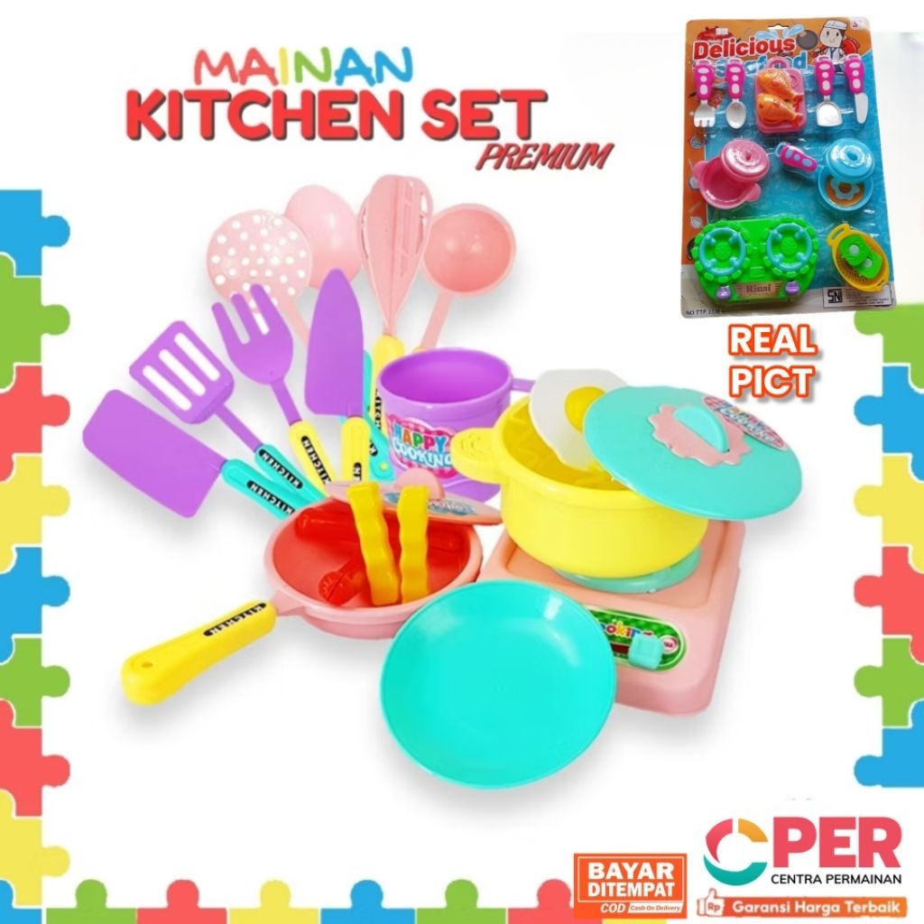 MAINAN ANAK KITCHEN SET DAPUR MASAK MASAKAN ANAK JUMBO