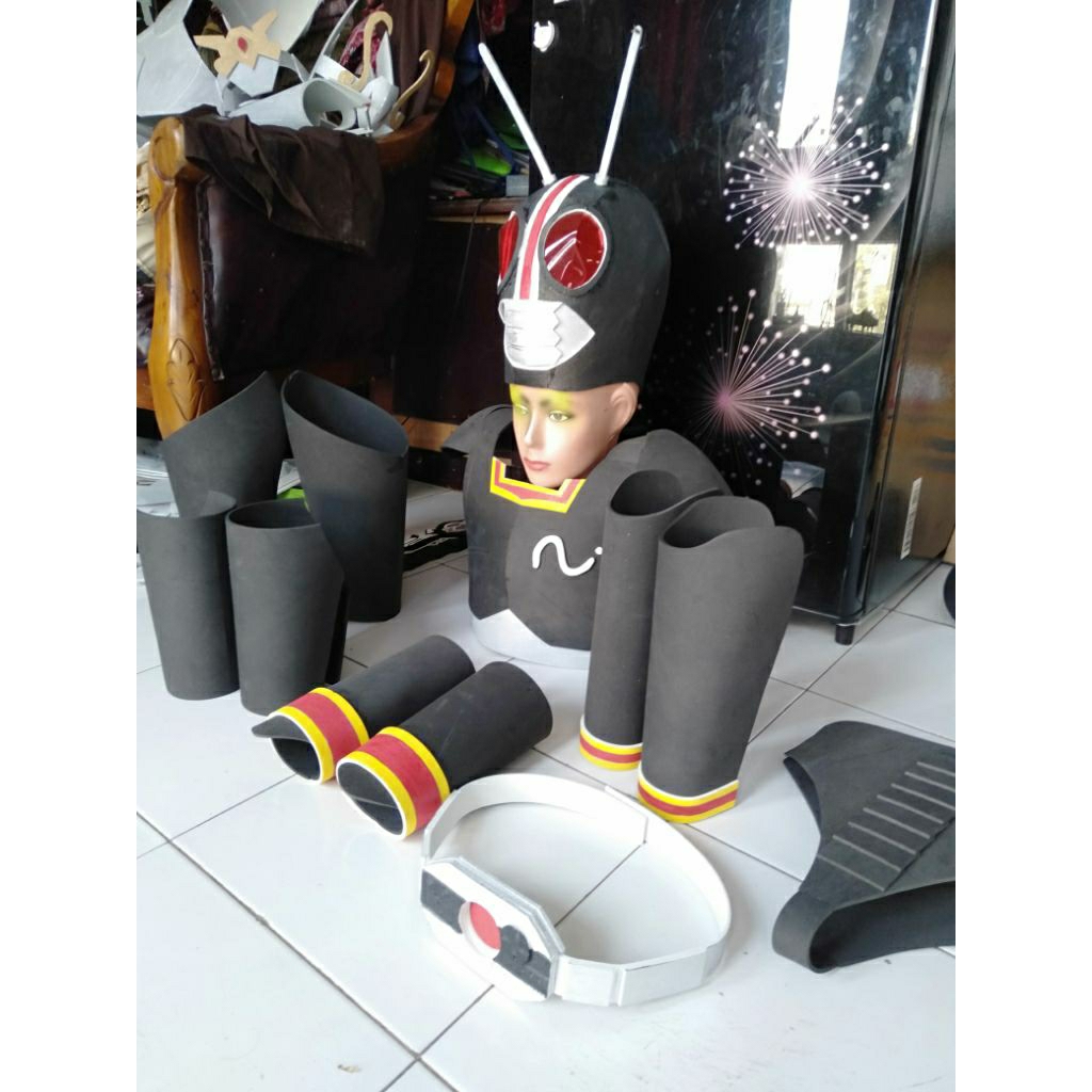Cosplay kostum Satria Baja Hitam RX