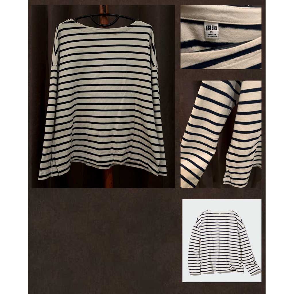 co uniqlo striped shirt