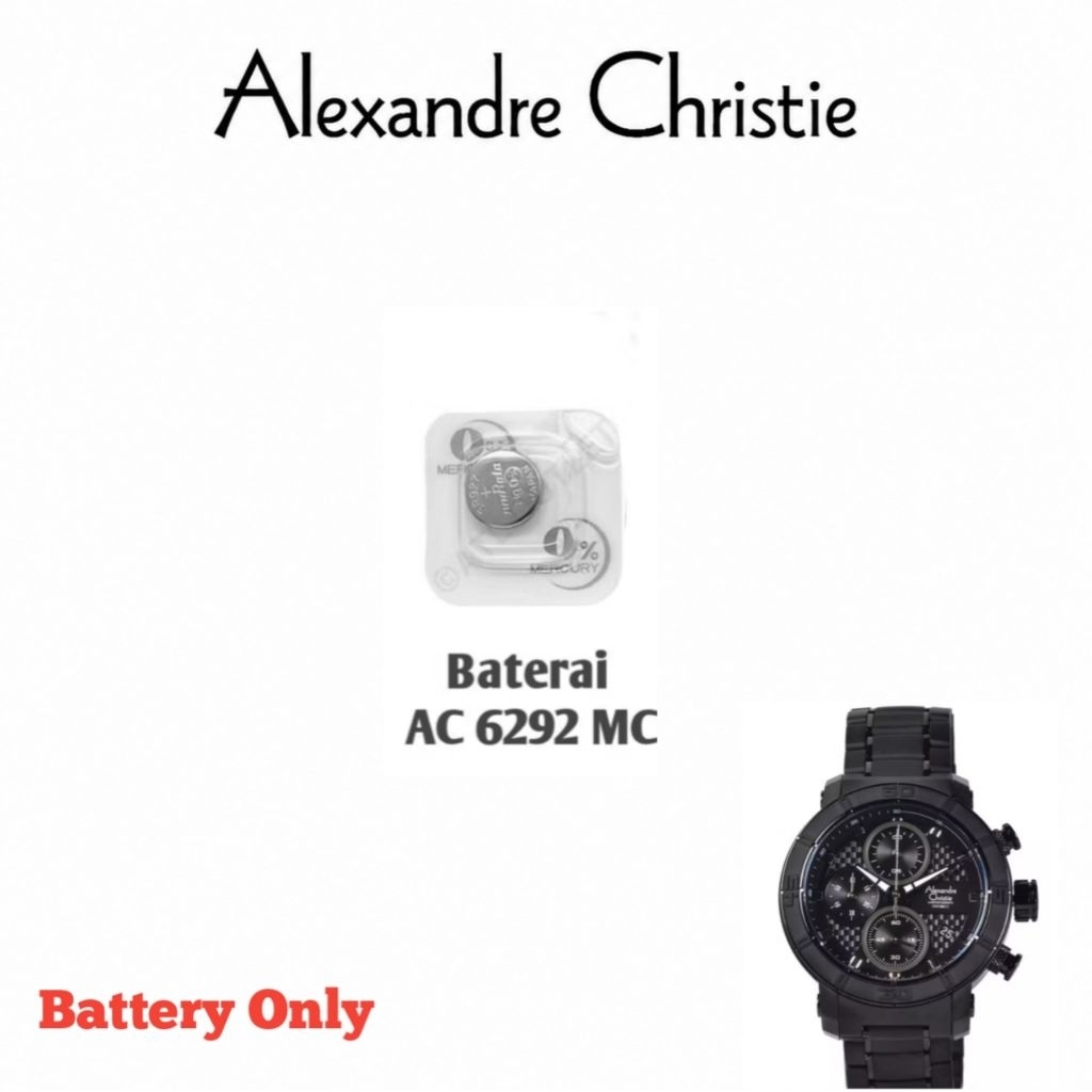Baterai Jam Tangan Alexandre Christie Type AC 6292 MC Original