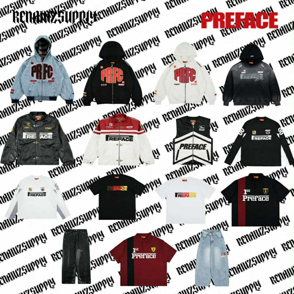 Preface racing collection Hoodie,Leather jacket,jeans,t shirt