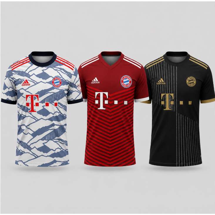Jersey Bayern Munchen Home Away Third 2021 Full Printing Dryfit Adem