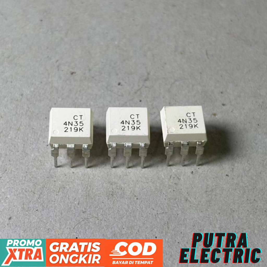 MOSFET CT 4N35 ASLI ORIGINAL IC TRANSISTOR 4N 35 KUALITAS BAIK