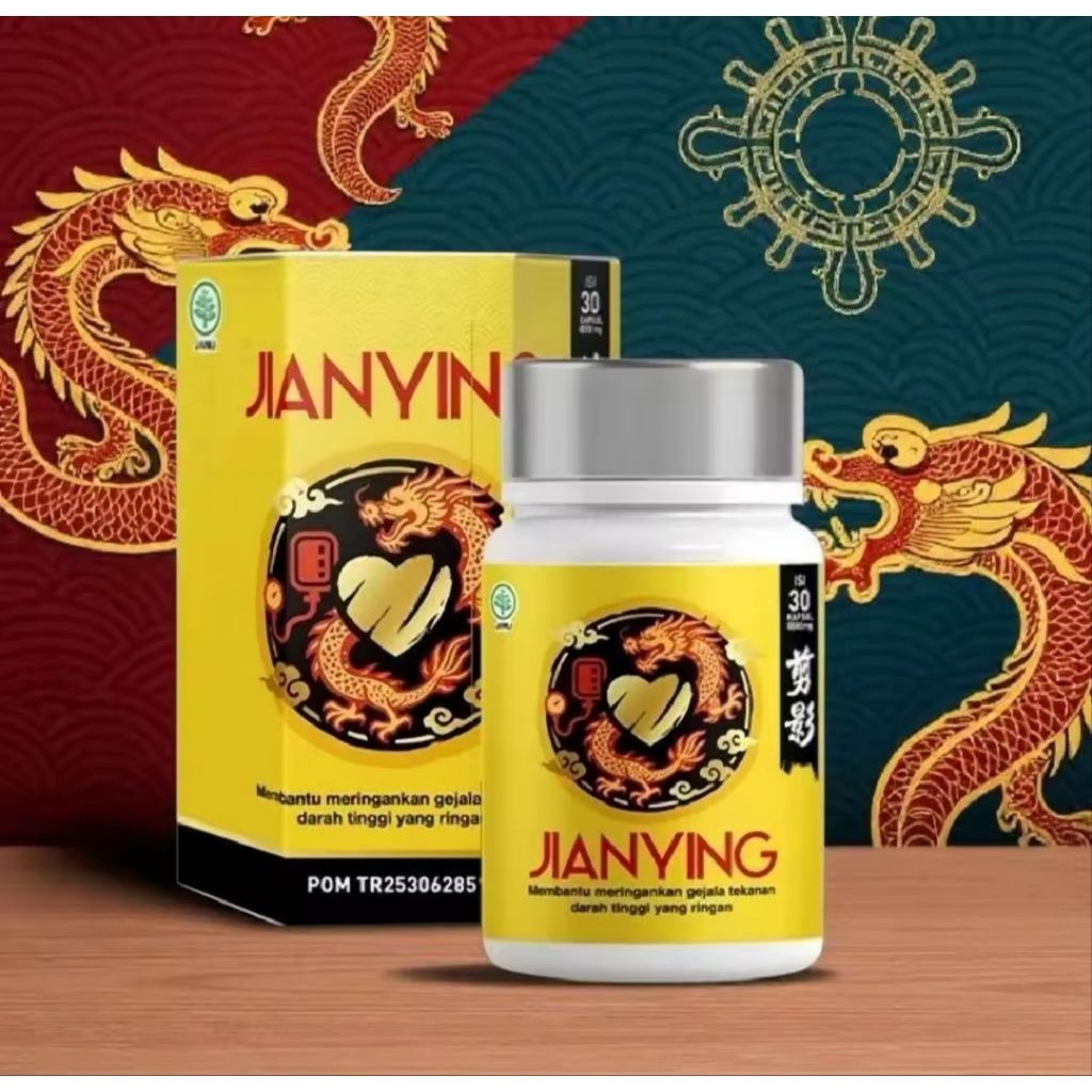 JIANYING Kapsul Herbal BPOM Hipertensi Kolesterol Pusing Kesemutan Kebas Jianying