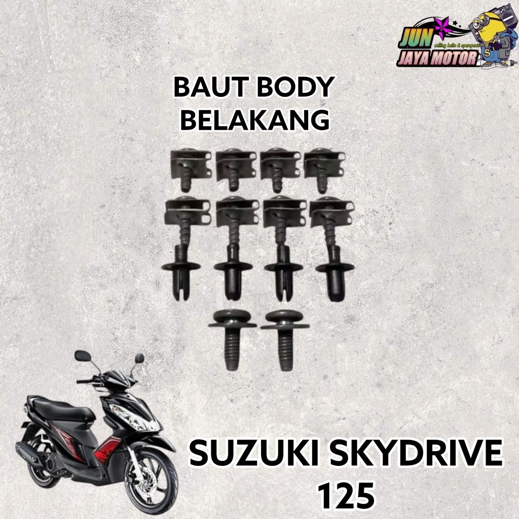 BAUT FULLSET BODY BELAKANG SUZUKI SKYDRIVE 125 KARBU KARBURATOR