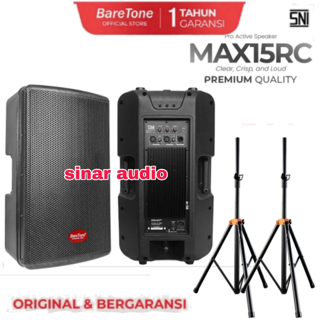 Speaker aktif baretone 15 inch karaoke max15rc max 15rc max 15 rc