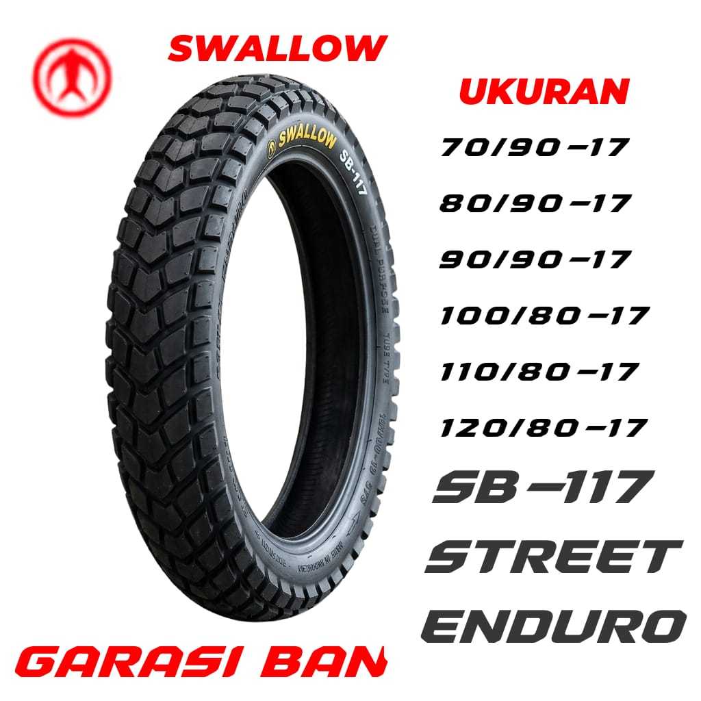 Ban Motor Swallow Tubeless Street Enduro SB-117 ORI 100%
