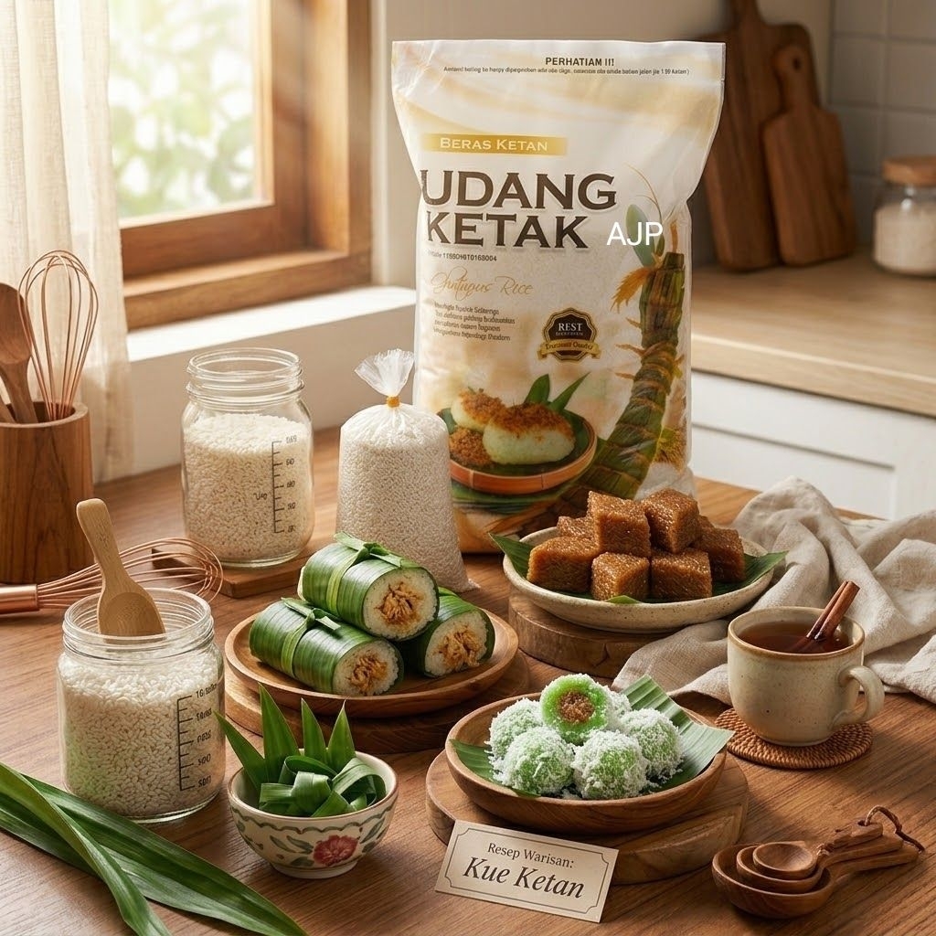 Beras Ketan Putih 500 gram - Bersih, Putih, Wangi
