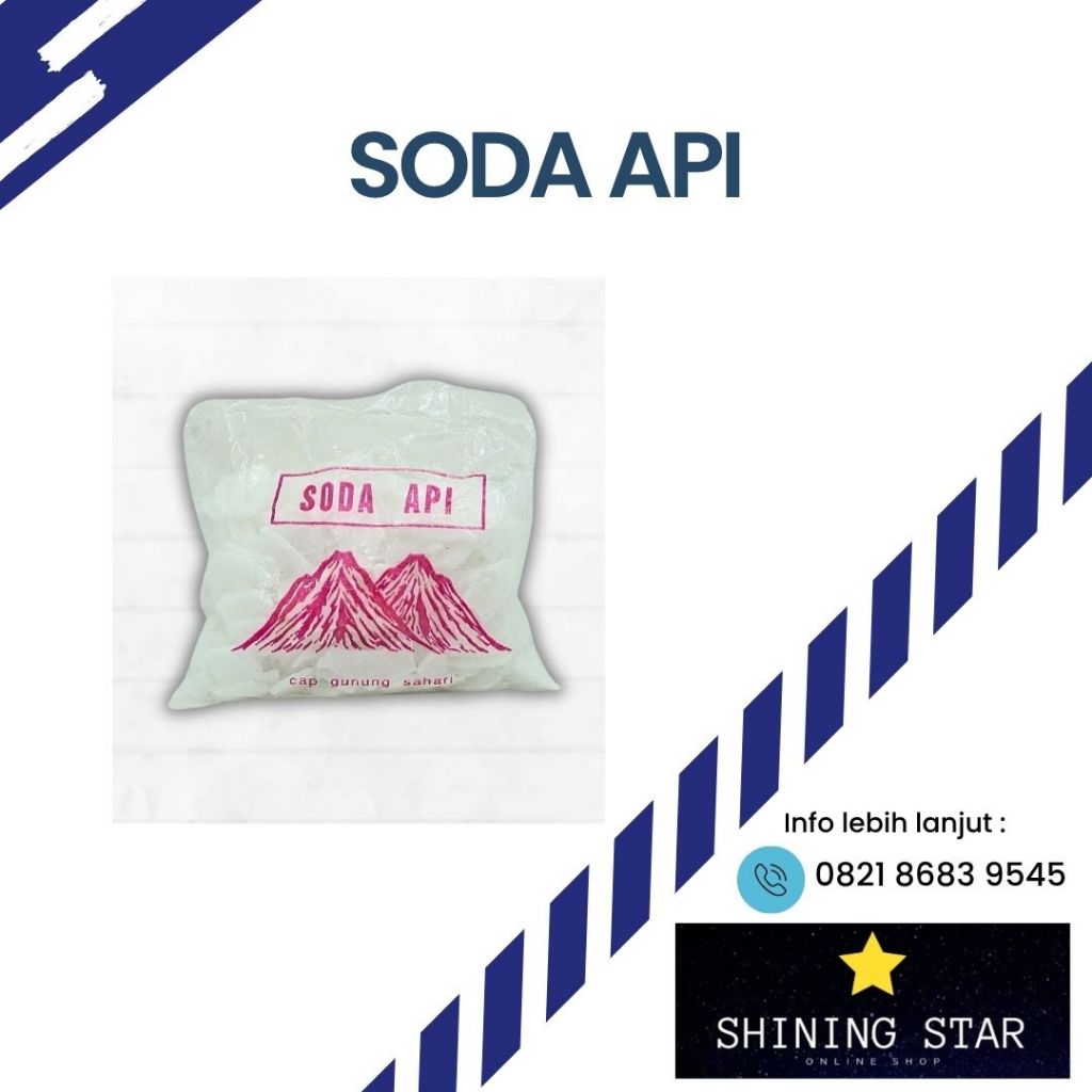 Soda Api Bubuk 250 Gram - Efektif Membuka Saluran Mampet, Mudah Digunakan/soda api bubuk
