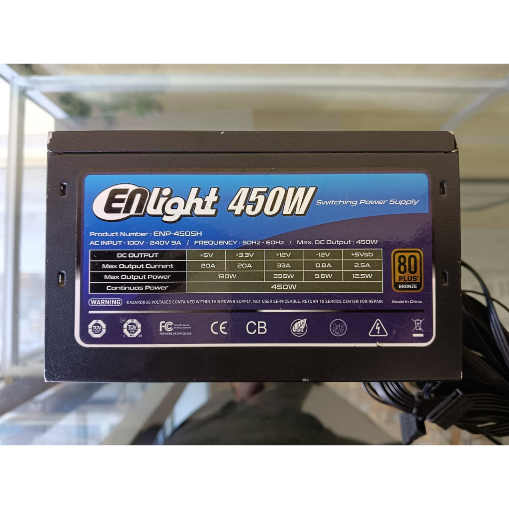 PSU ENLIGHT 450W 80 BRONZE